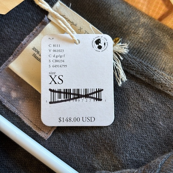 Free People x Tricia Fix Twofer Top Collared Button Down Long Sleeve Shirt NWT! - Picture 12 of 12